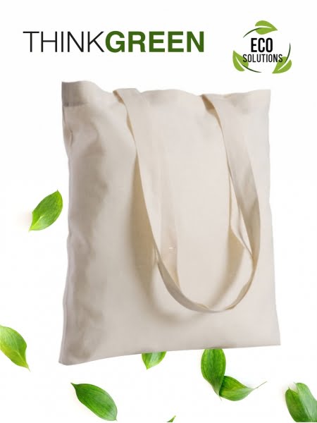 Borsa shopper in cotone naturale riciclato – Senso Naturale