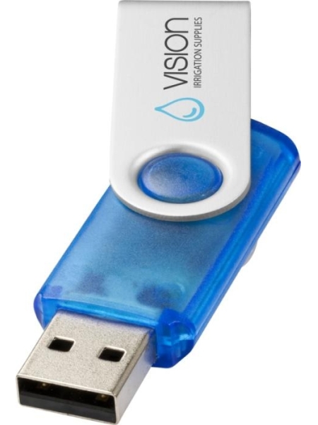 Pennette usb economiche personalizzate girevoli trasparenti