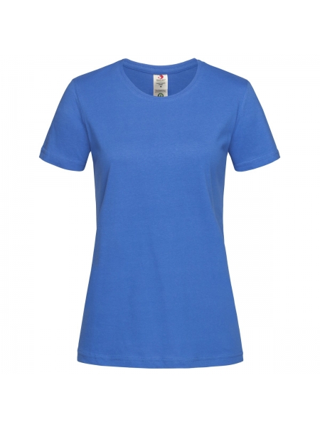 T-shirt Manica Corta Scollo a V Classica Donna Stedman