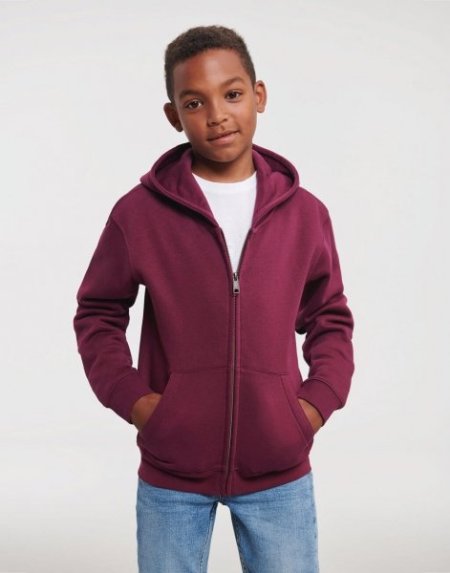 Felpa Kids Authentic Hooded Sweat with zip Russel