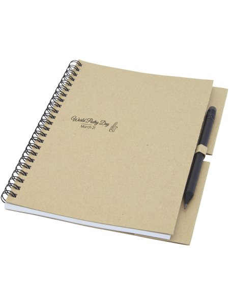 Quaderno eco friendly con matita personalizzato 