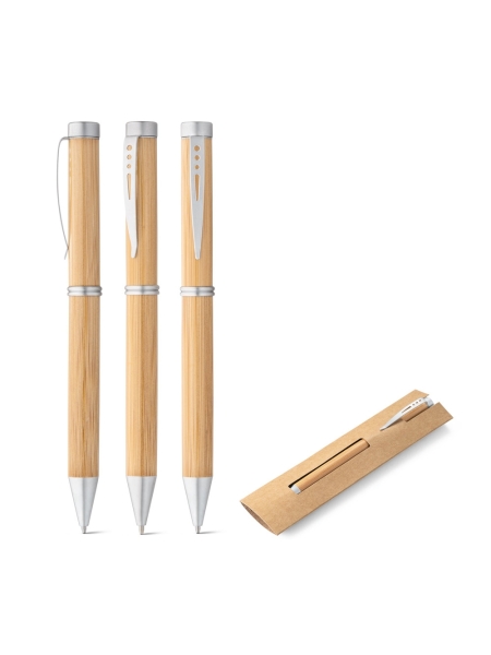 Penne personalizzate in bambù con clipi in metallo Lake