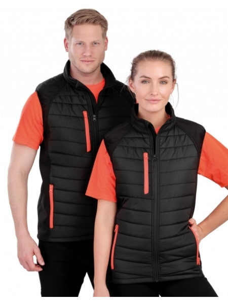 Gilet da lavoro in softshell unisex personalizzabile Result Genuine Recycled Compass Padded