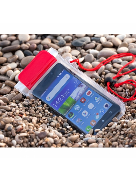 Pochette impermeabile universale per smartphone con laccetto trasparente