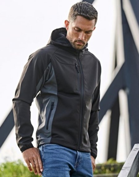 Softshell uomo personalizzabile Tee Jays Hooded Lightweight Performance