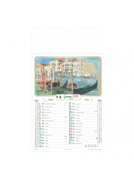 Calendari trimestrali Città d'Italia da personalizzare