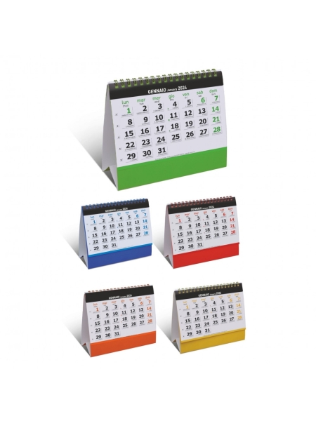 Calendario da tavolo mensile Colors personalizzabile
