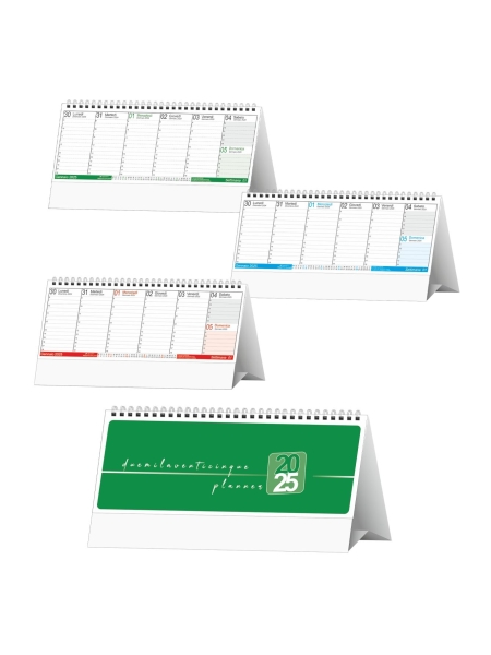 Calendario da tavolo settimanale personalizzato Color 25x14,5 cm