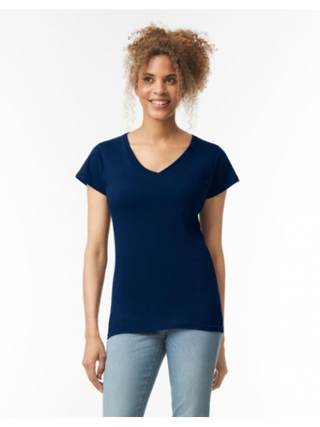 Maglietta da donna personalizzabile Gildan V-Neck