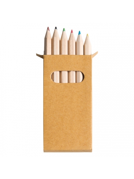 Set di mini matite con logo online con custodia