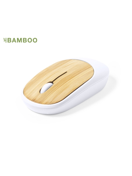 Mouse Diguan in Bamboo e ABS personalizzabile