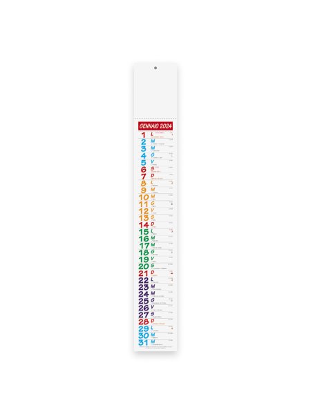 Promo Stock 100 Calendari 2024 Silhouette Multicolor 14 x 47 cm