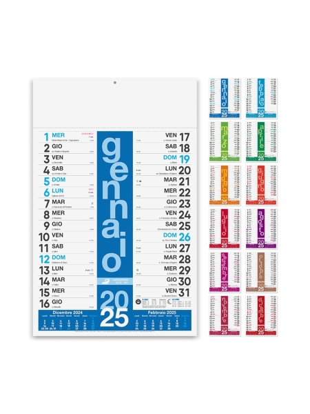 Calendario olandese personalizzato Colors 29 x 47 cm