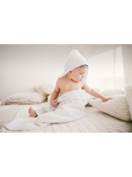 Asciugamano con cappuccio per neonati personalizzato Hugme