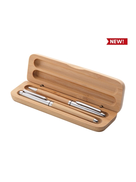 Set penne in bamboo Wood set