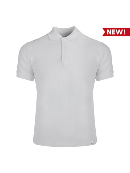 Polo mezza manica cotone biologico Rio White