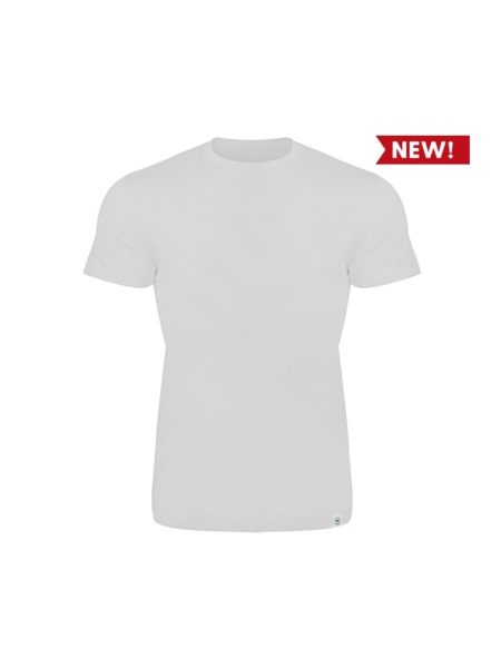 T-shirt adulto cotone biologico white organic