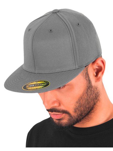 Cappellino rap e snapback 6 pannelli personalizzabile Flexfit Premium Fitted Cap