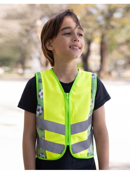 Gilet alta visibilità bambino personalizzabile Korntex Safety Action