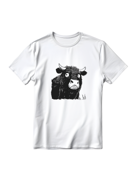Magliette divertenti unisex personalizzate con grafica originale Cow