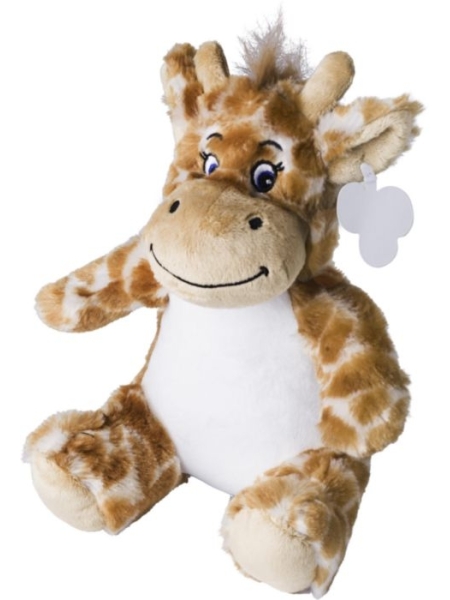 Peluche giocattolo giraffa Rick personalizzabile