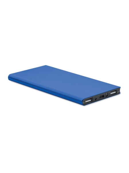 Power bank 8000 mAh in alluminio riciclato