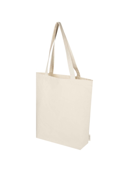 Tote bag con base ampia in tessuto biologico certificato GOTS da 180 g/m² da 11 l Orissa