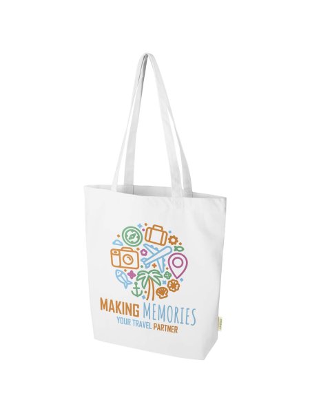 Tote bag in cotone biologico da 270 g/m² Orissa 10L