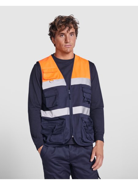 Gilet alta visibilità da lavoro personalizzabile Roly Workwear Beta