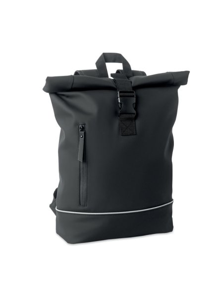 Zaino rolltop per laptop in PU