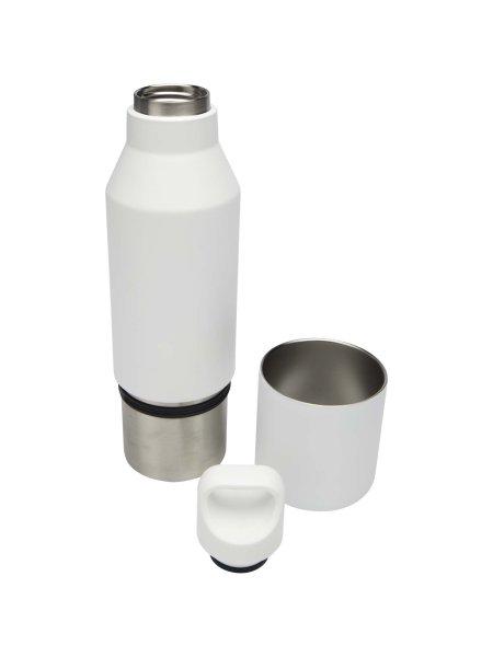 Borraccia termica da 600 ml in acciaio inox riciclato con tazza da 300 ml Odessy