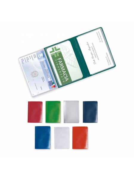 Portatessere portacards personalizzati cm 9,5x6,5 a 3 tasche