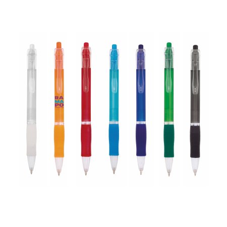 Penna BIC® Click in plastica con finitura trasparente